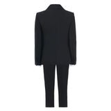 Black Classic Glitter Lapel Suit