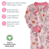 CRUZ Snug Fit Footed Baby Girls Pajamas