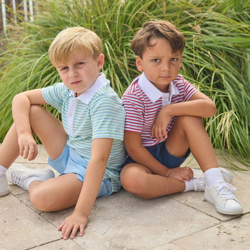 Short Sleeve Polo - Americana Stripe