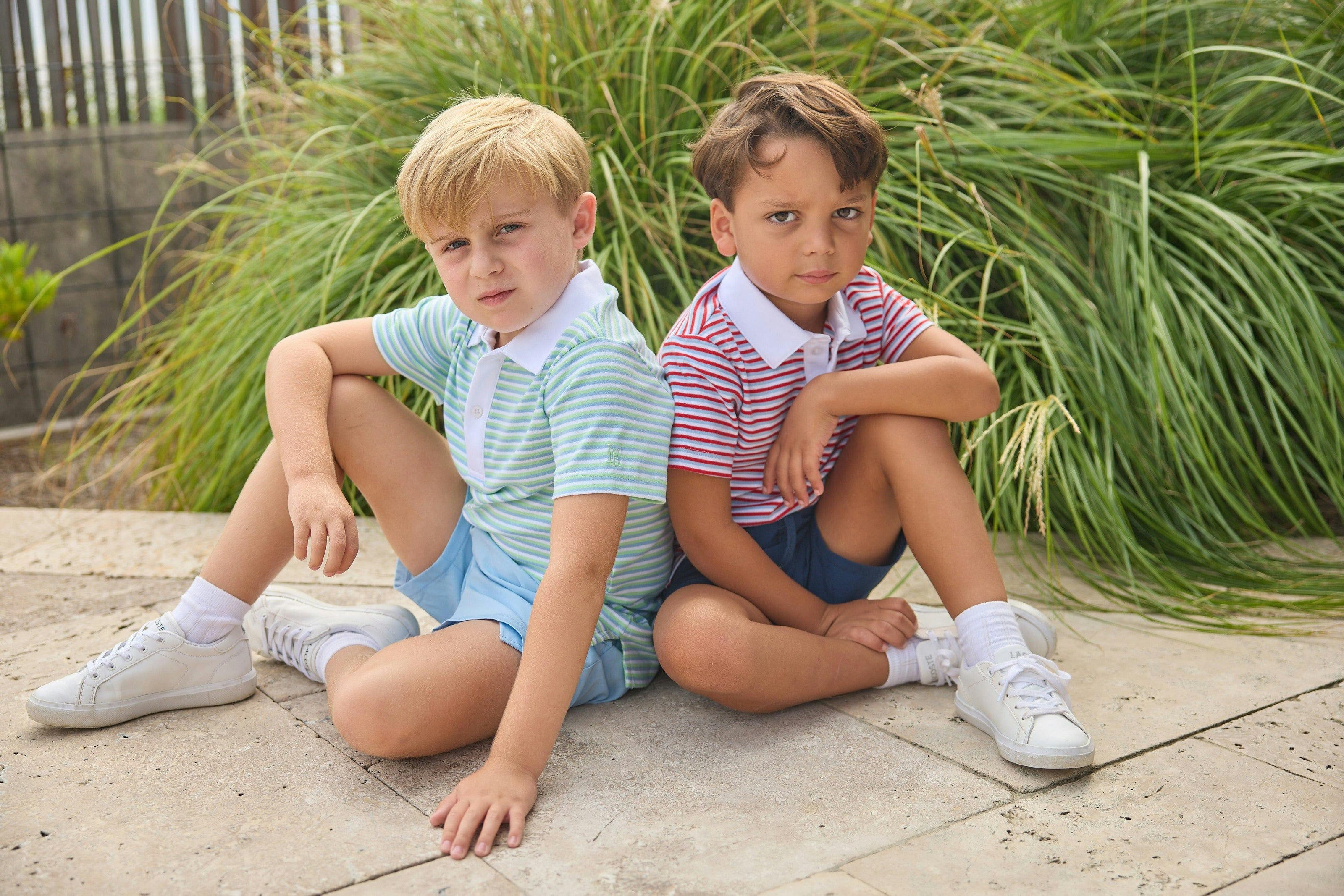 Short Sleeve Polo - Americana Stripe
