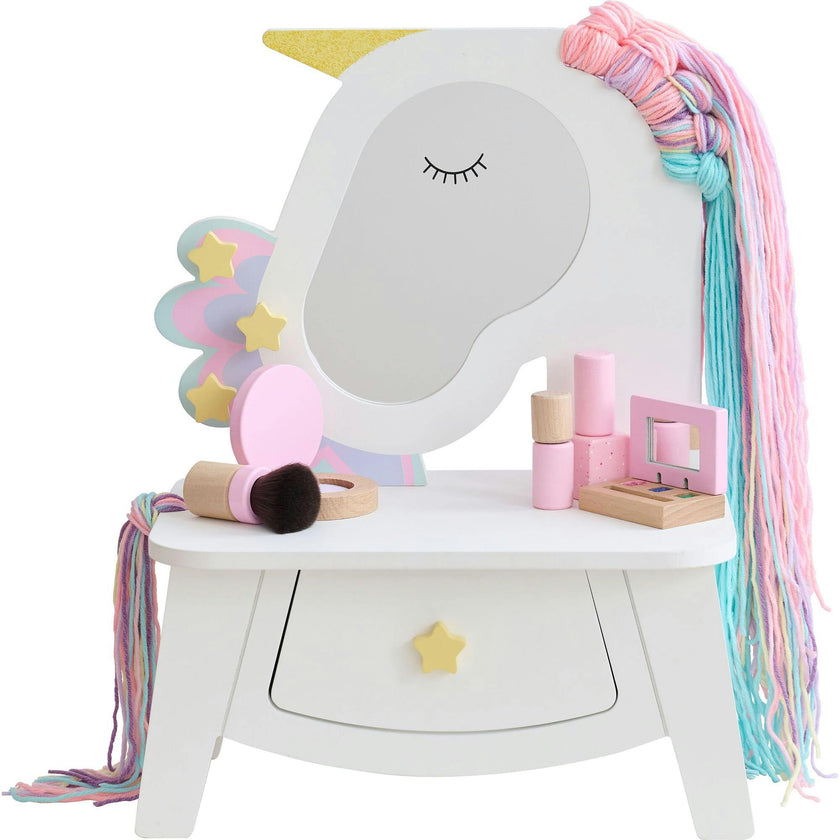 Teamson Kids Dreamy Makeup Vanity Set Mirror & Drawer