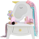 Teamson Kids Dreamy Makeup Vanity Set Mirror & Drawer