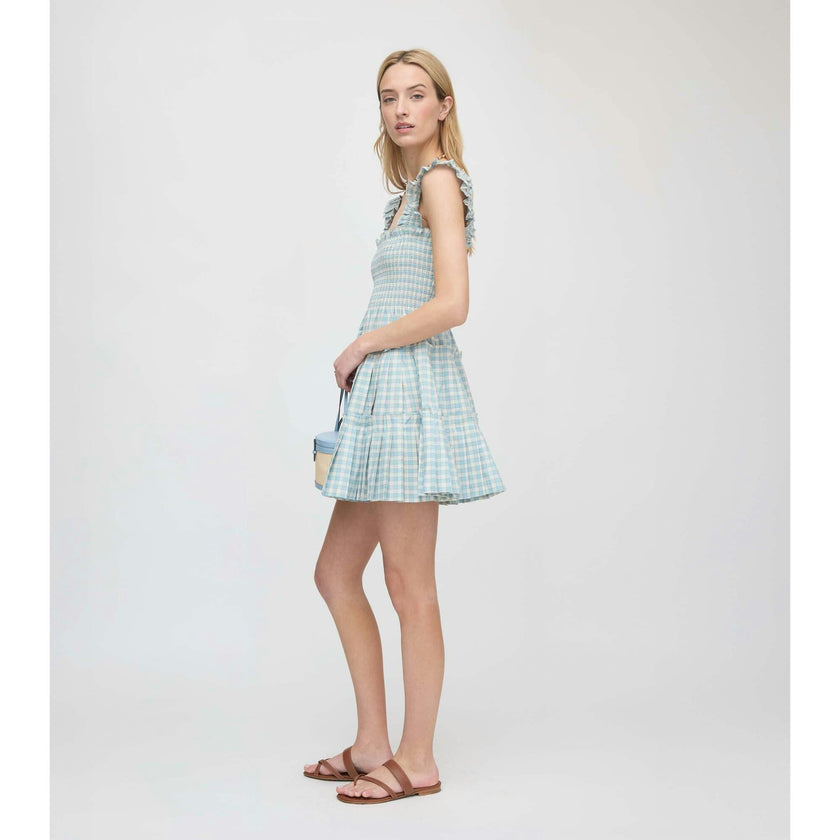 The Charlotte Nap Dress - Blue/Red Gingham