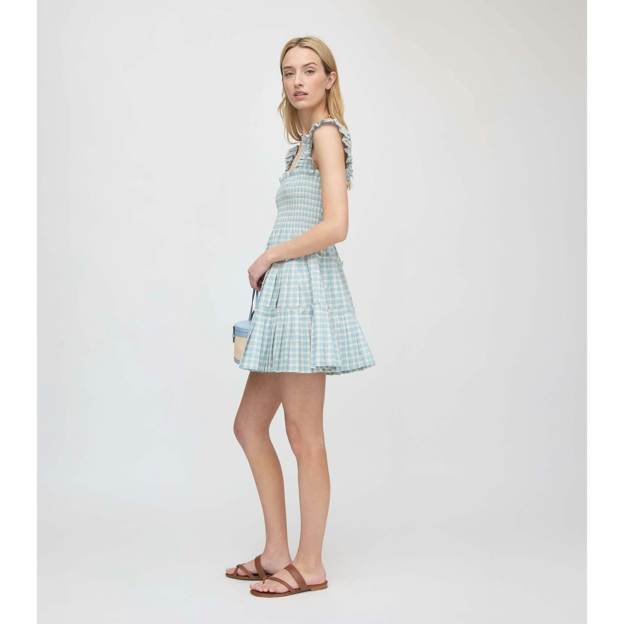 The Charlotte Nap Dress - Blue/Red Gingham