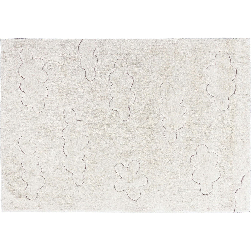 Clouds RugCycled Washable Rug. Natural