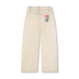 Beige Wide-Leg Kenzo Pants
