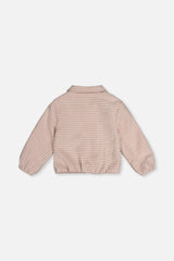 Bomber Jacket Pink Houndstooth