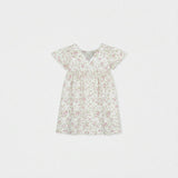 Flora Baby Dress, Flowery Pink