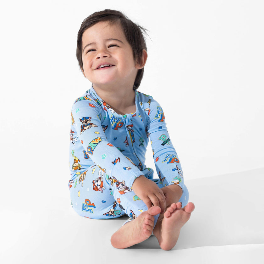 PAW Patrol: Varsity Blue Bamboo Convertible Footie