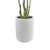 7' Artificial Willow Eucalyptus Tree with Artisan Planter