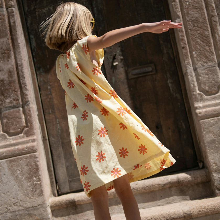 Flower Power Linen Dress