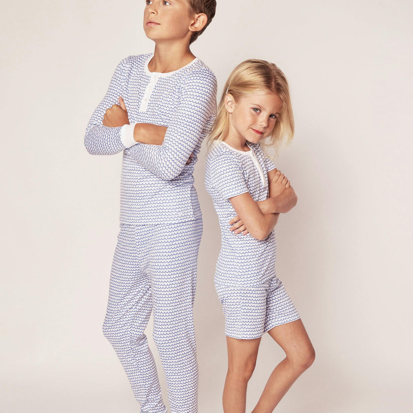 Kid's Pima Snug Fit Pajama Set in La Mer