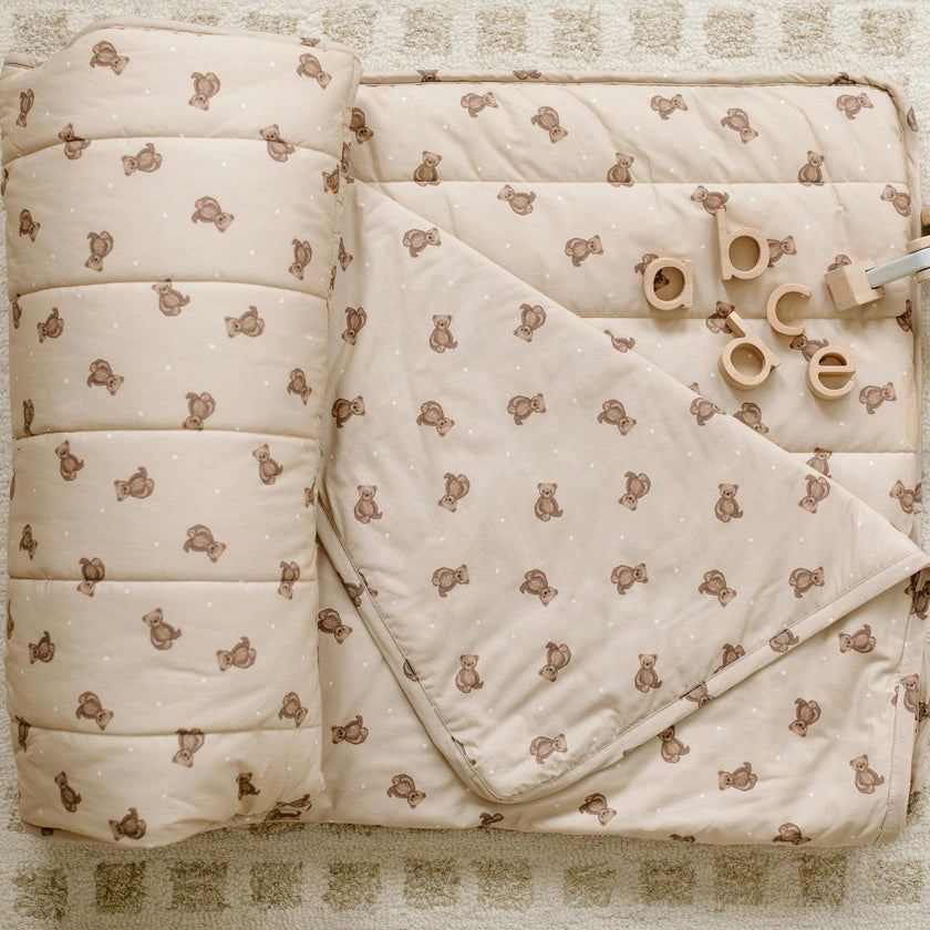 Organic Toddler Nap Roll-N-Rest Mat Set