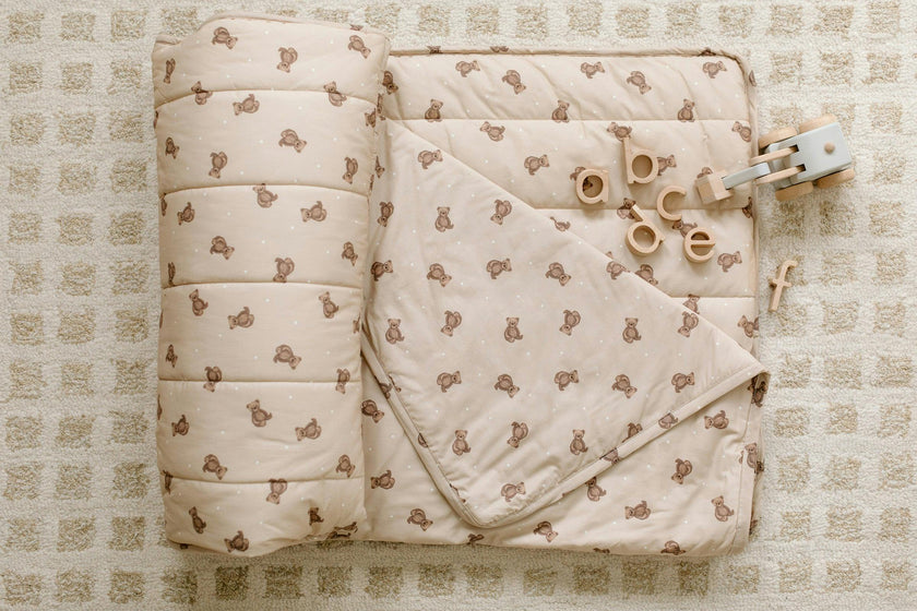 Organic Toddler Nap Roll-N-Rest Mat Set