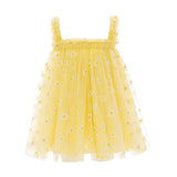 Yellow Solenne Daisy Ruffle Dress