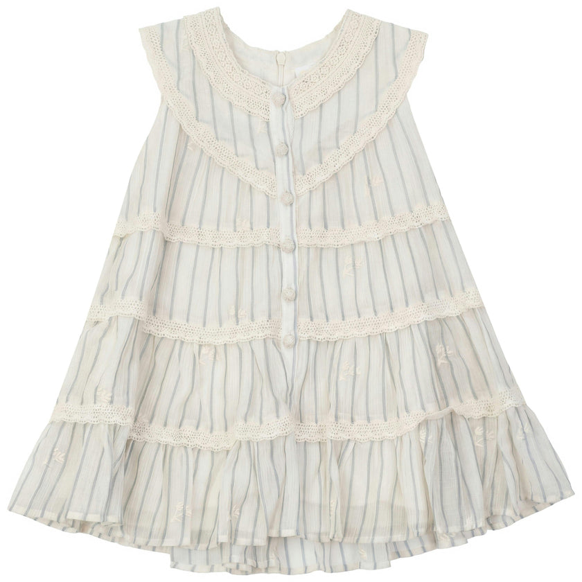 Woven Dress With Lace