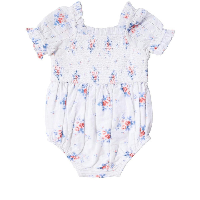 Baby Emily Romper in Heritage Soft Ditsy Floral