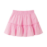 Tween Girl Smocked Top & Skirt Set | Pink Stripe