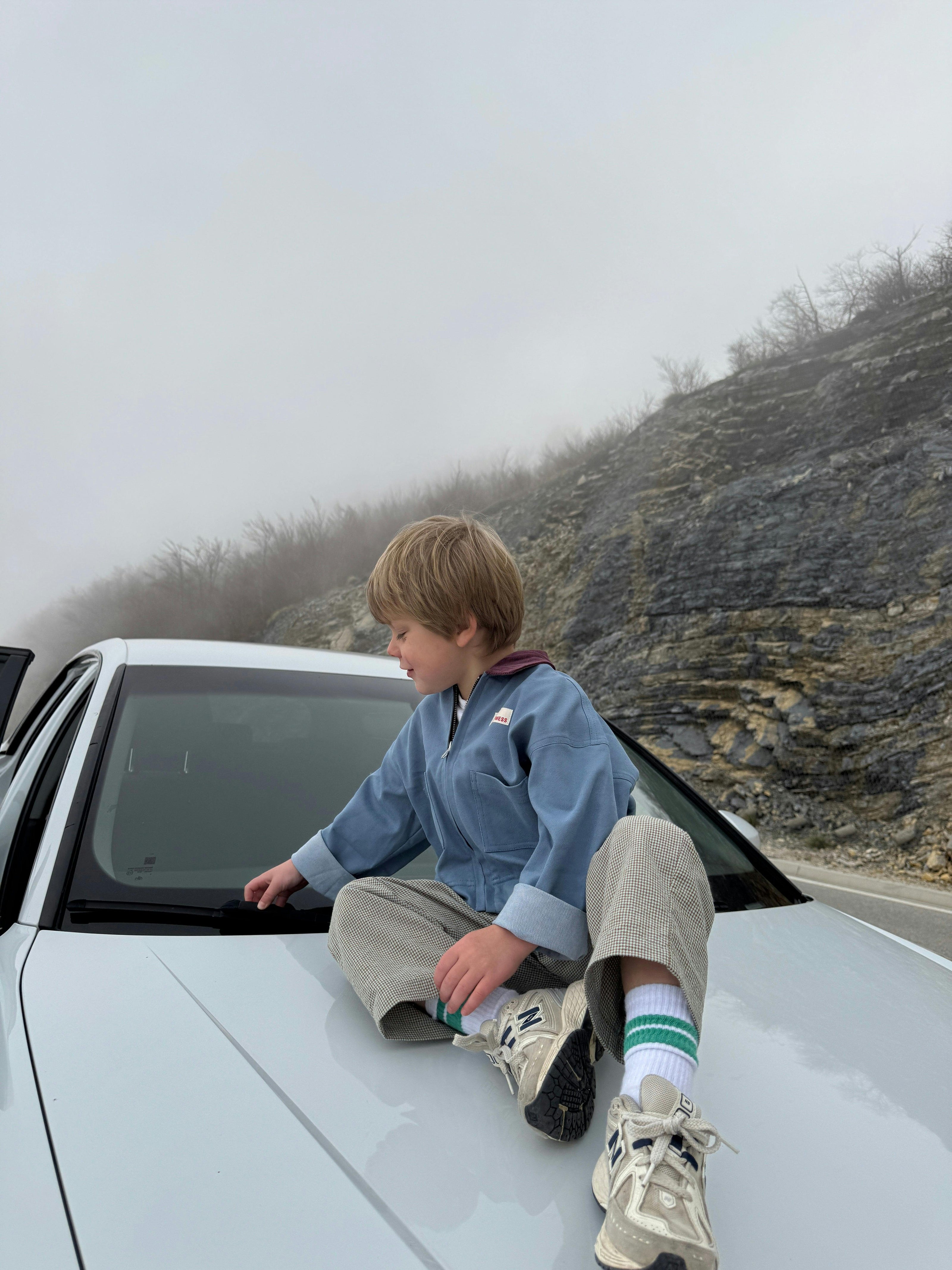 children's denim jacket - stone blue