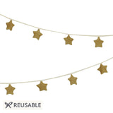 Gold Knitted Star Garland