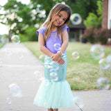 Mermaid Costume Set - Violet/Teal