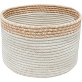 Kilo Hand Braided Thick Cord Contrast Border Basket
