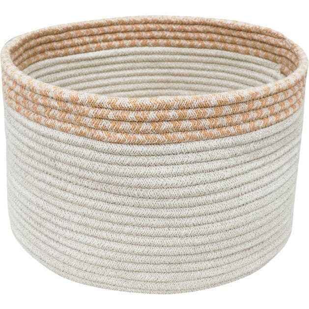 Kilo Hand Braided Thick Cord Contrast Border Basket