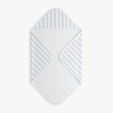 Seaside Stripes Baby Hooded Towel - Ocean