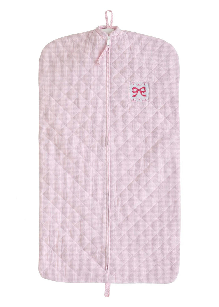 Quilted Luggage - Pink Bow