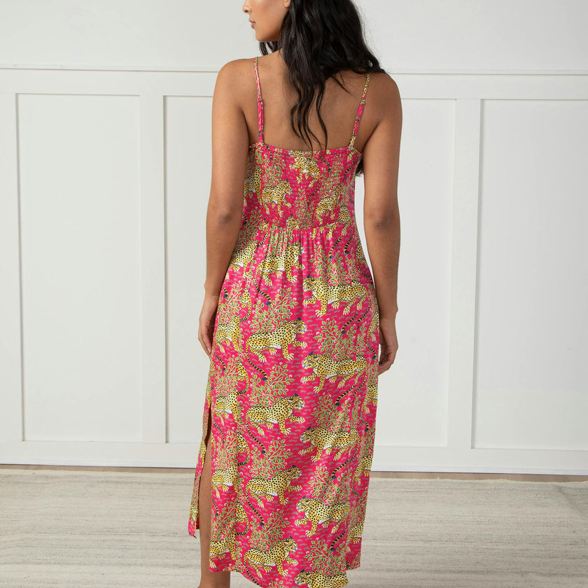 Bagheera - Eco Satin Chic to Sleep Nightie - Hot Pink