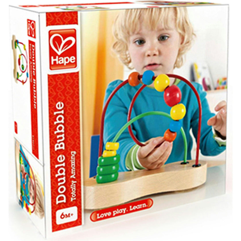 Double Bubble Wooden Bead Maze for Toddler