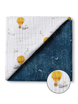 Organic Muslin Four-Layer Reversible Snug Blanket