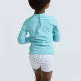 boys dove grey gingham brief