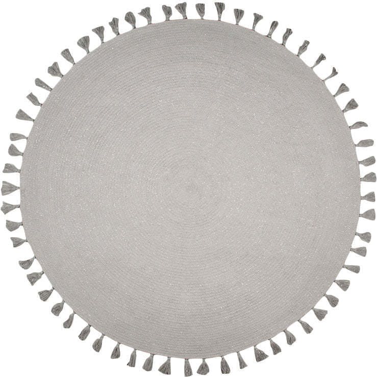 Josephine Hand-Woven Tassel Braided Round Rug