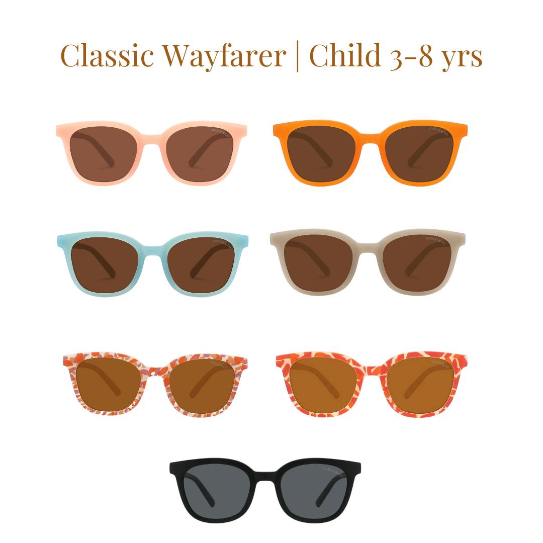 Classic Wayfarer | Flexible Polarized Sunglasses | Black
