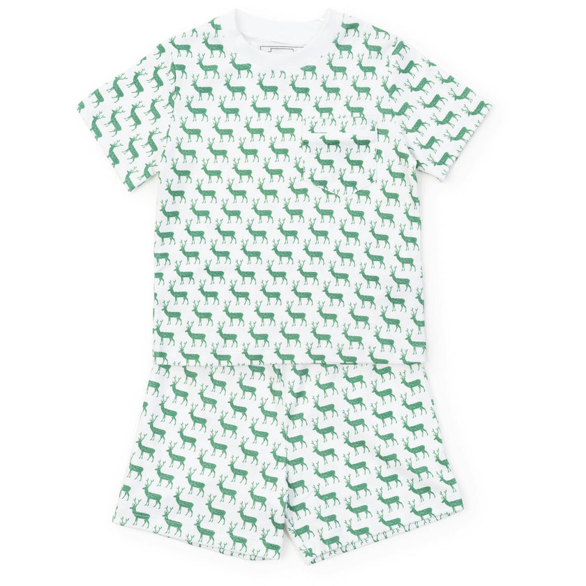 Charles Boys' Short Set - Woodland Deer