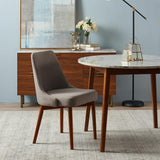 Ashton Wooden Round Dining Table with Faux Marble Top
