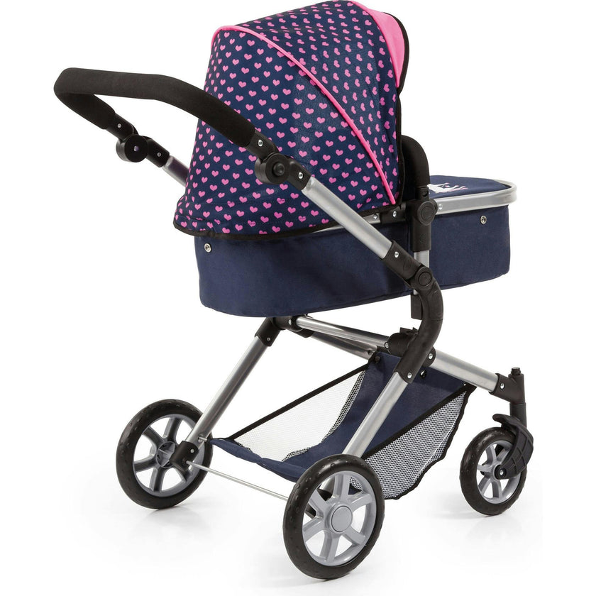 Bayer Design Dolls: Pram Neo City - Blue & Pink