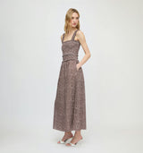The Azalea Maxi Nap Dress - Chocolate Ditsy Thistle