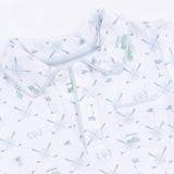 Golf Trellis Blue - Polo with Casual Short