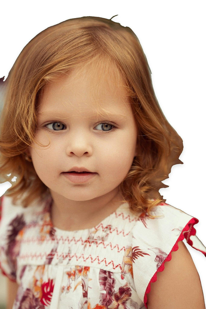 Floral Print Smocked Set