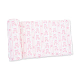 Ballet Shoes Ribbon Stripe - Swaddle Blanket