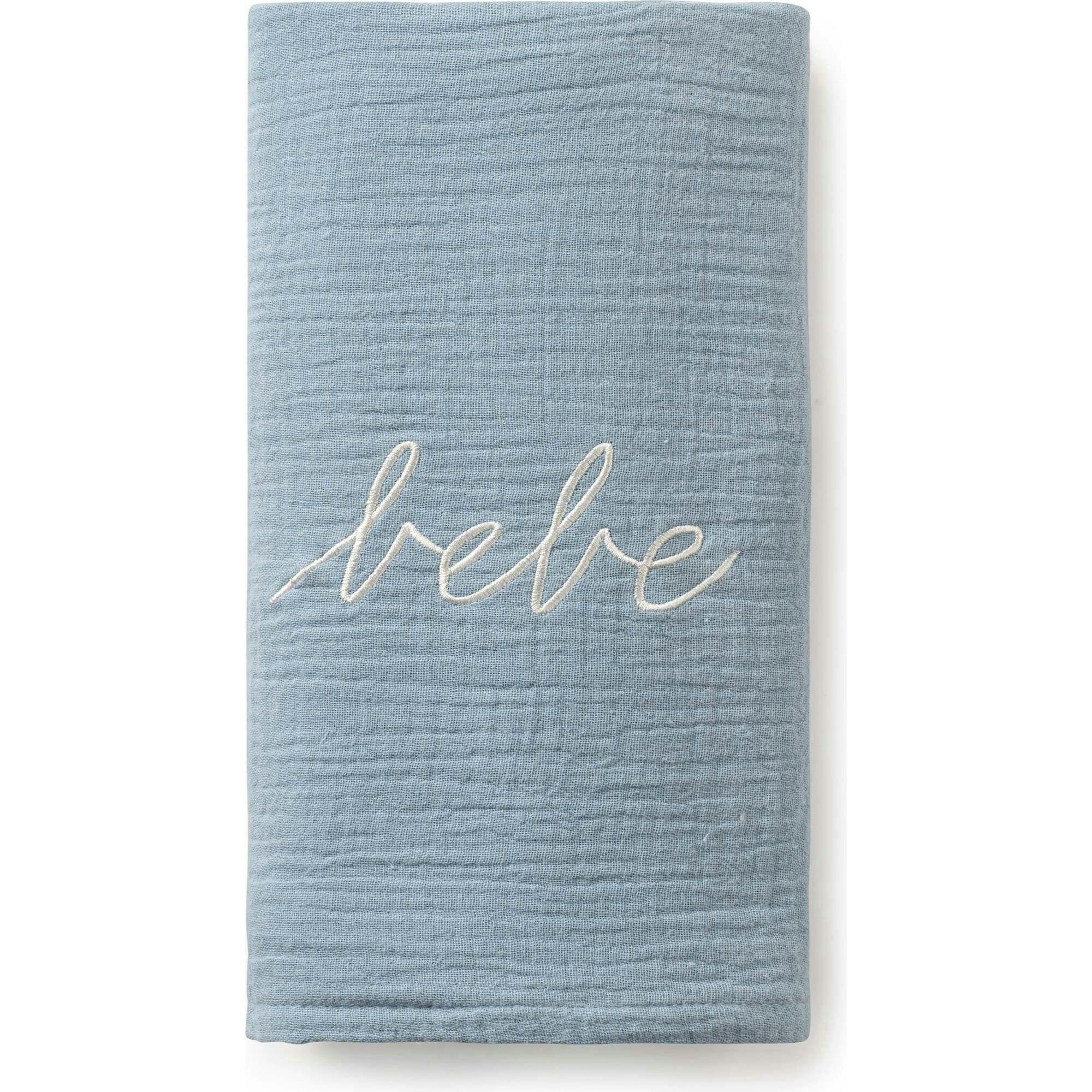 Blue Gauze Bebe Swaddle