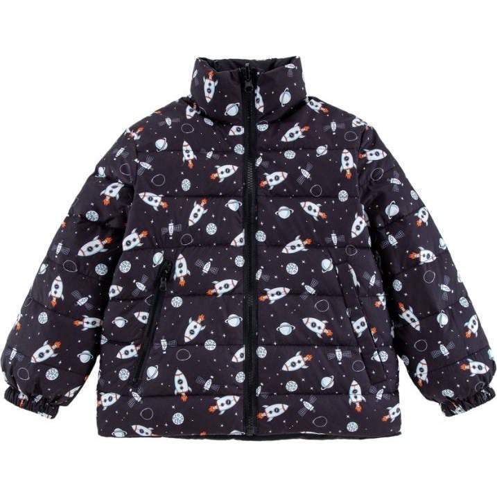 Blake Reversible Down Puffer, Black