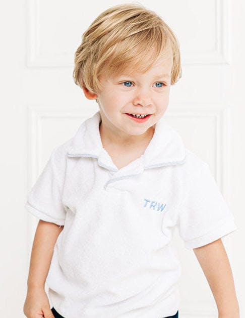 Custom Embroidered Terry Polo Shirt