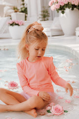 Girls RASH GUARD SHIRT NEW ORIGAMI PINK