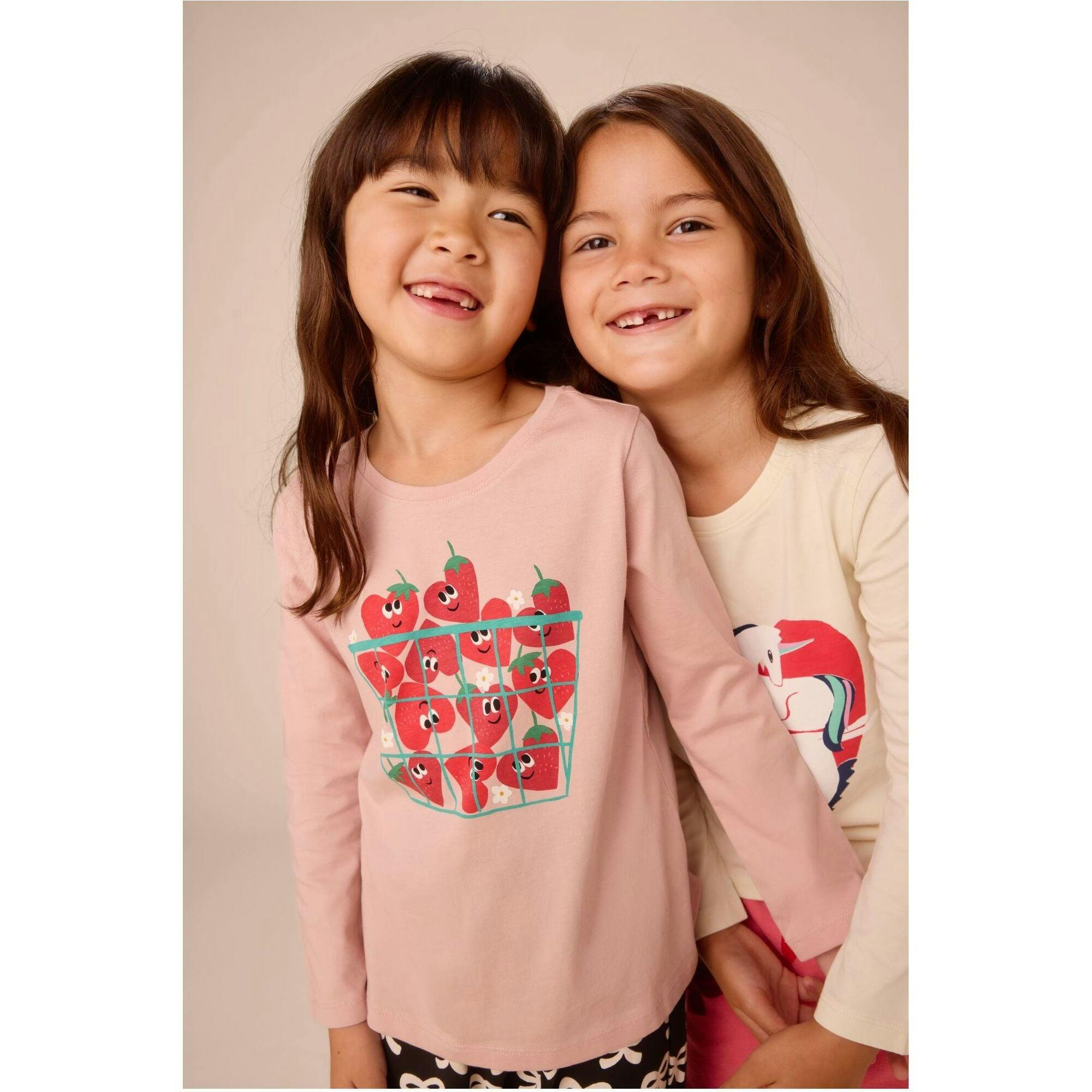 Heart Berries Graphic Tee, Pink