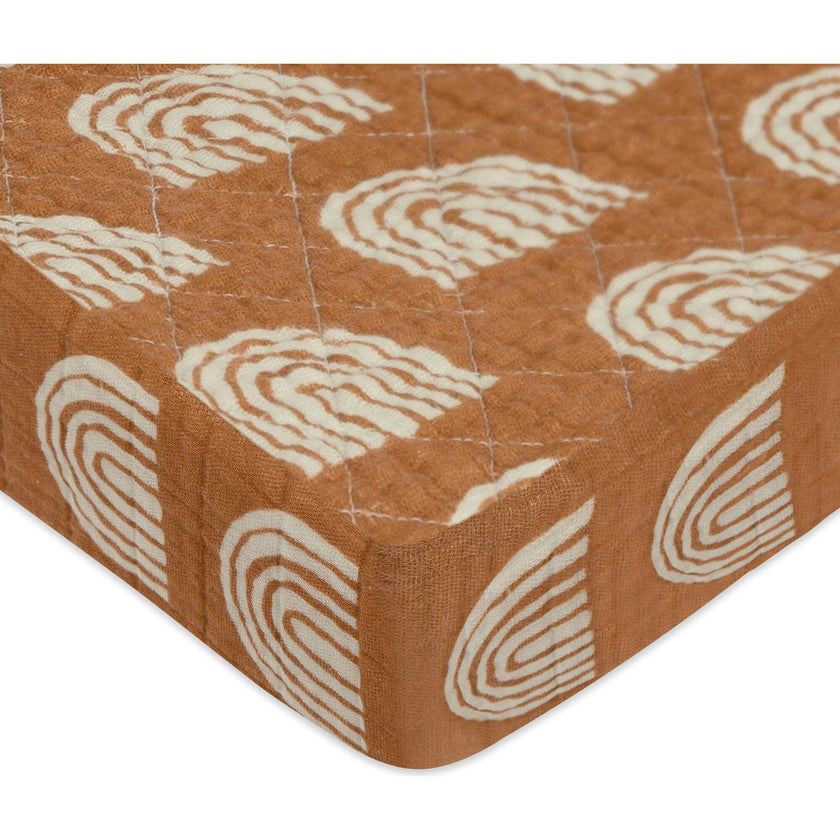 Organic Muslin Cotton Quilted Changing Pad Cover