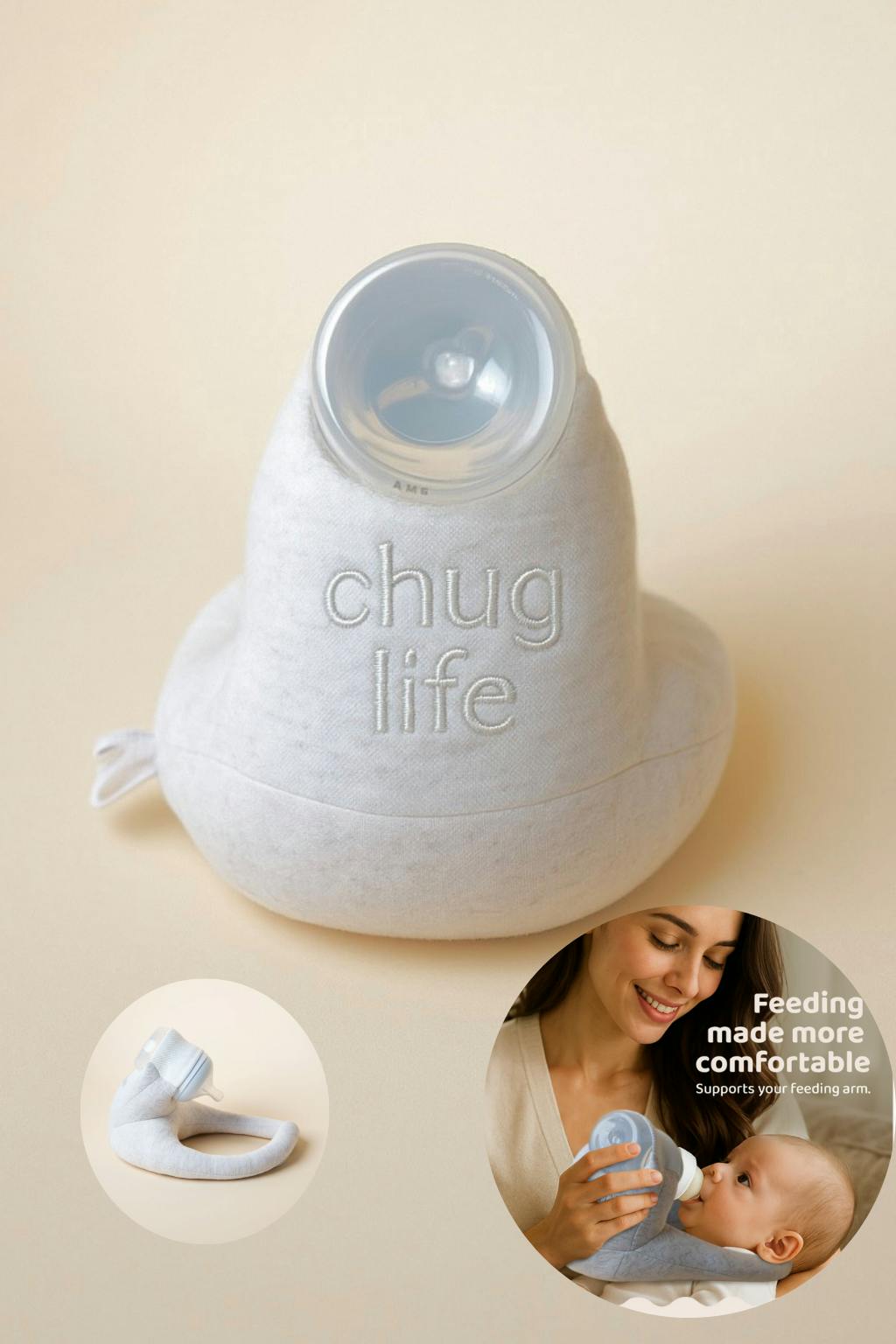 Baby Bottle Pillow Holder for Parents - 