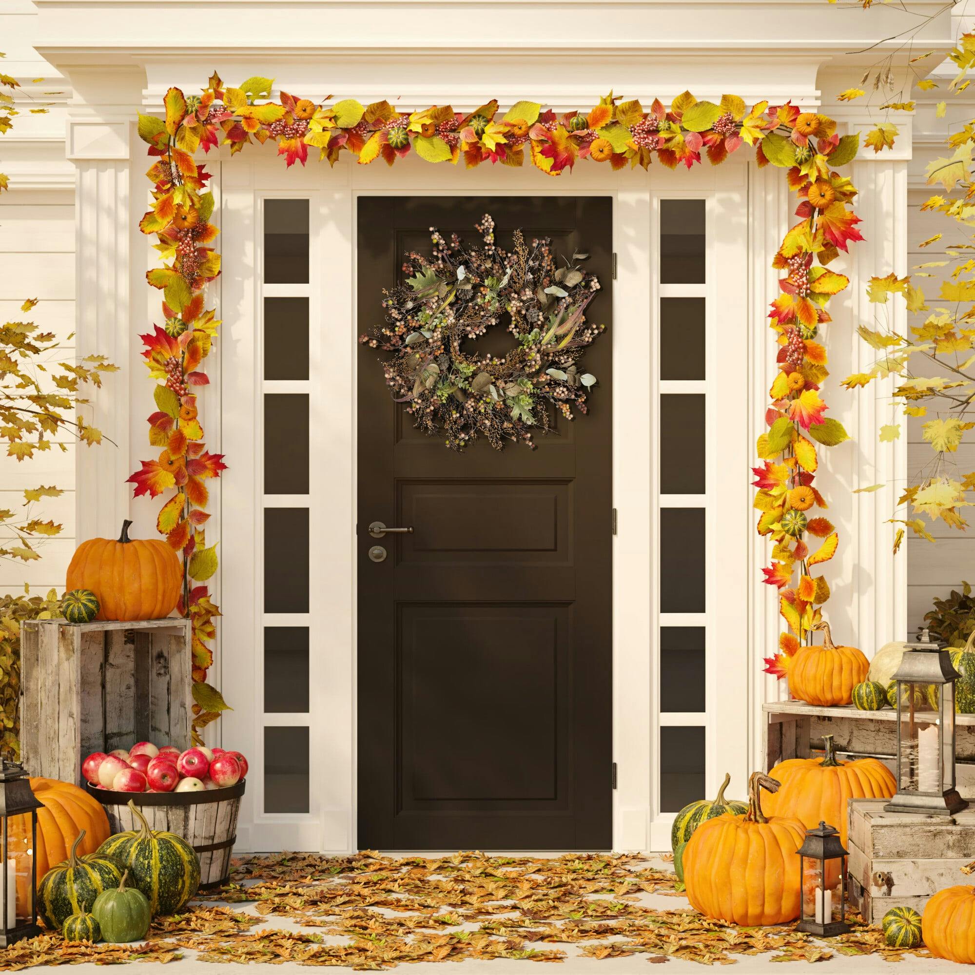 Faux 26 Inch Berry & Acorn Wreath